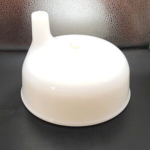 Vintage Sunbeam Mixmaster Milk Glass Juicer Bowl Attachment 7.25" X 5.25"